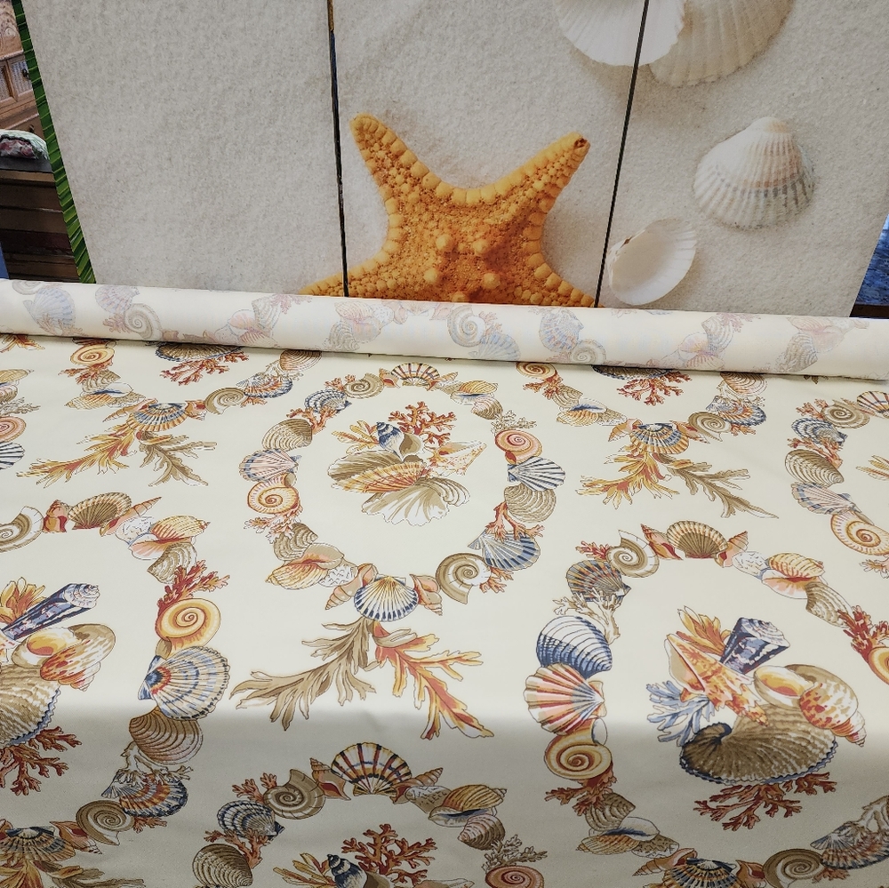 Seaside by Duralee Fabrics upholstery material.  Indoor/Outdoor.